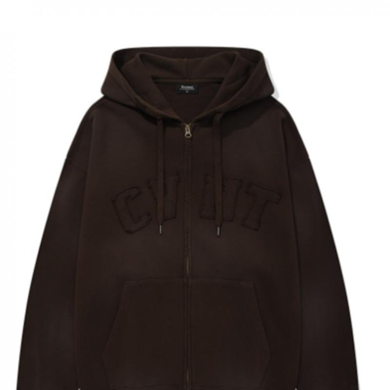 Hanorac Covernot Cvnt Dying cu fermoar Pigment B1 Co2403hz08 Ch Pw Br