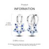 New 925 Sterling Silver Star Moon Earrings for Women Sparkling Zircon Ear Studs Luxury Romantic Fine Jewelry Gift for Girl