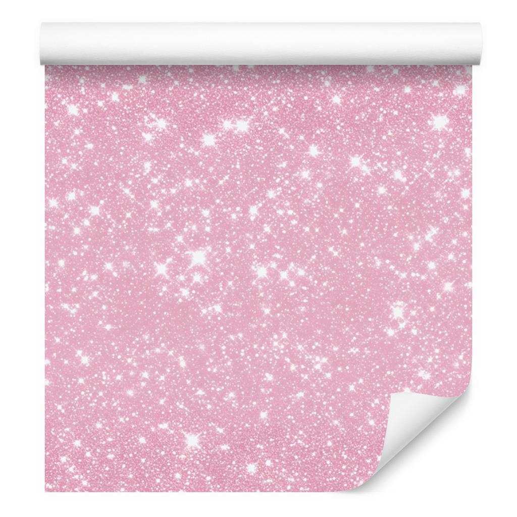 Powder pink and white glitter wallpaper, powder pink background 50x1000