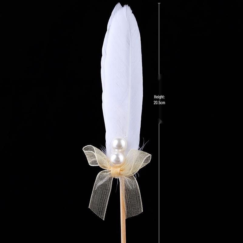 Angel Wing Feather String Lights Cake Topper Ornaments