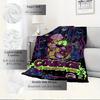 1pc Courage,Cowardly Dog,Animated SeriesDigital Print Fleece Blanket - Contemporary Style, Suitable for All Seasons, Perfect for Home, Trave