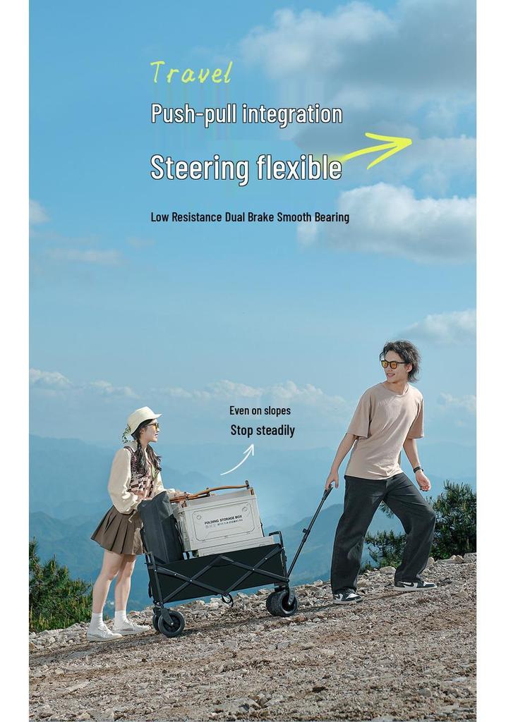 Portable Folding Camper Cart for Camping and Travel