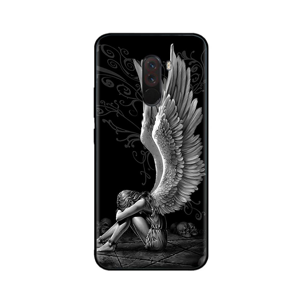 Phone Case For Xiaomi Pocophone F1 Global Case Pocofone F1 Silicone Soft TPU Back Cover For Xiomi Poco F1 Case Black Bumper