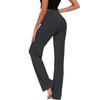 Women's Yoga Trousers Pockets Wide Leg Drawstring Loose Straight  Running