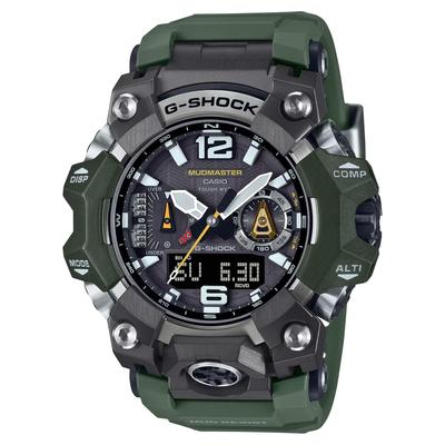 Casio Hodinky s křemenovým strojkem a řemínkem z nerezové oceli Vojenský styl Pánské GWG-B1000-3AER, Zelené,