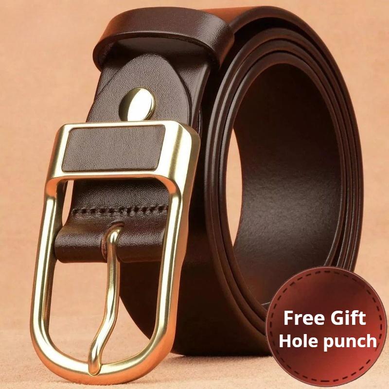 Gürtel Herren Retro Dornschließe Business Casual Mittelalterlich und Jung Denim Trendiger Freizeitgürtel