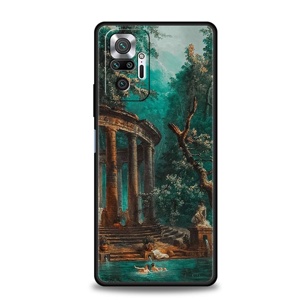 Classical Aesthetic Art Phone Case For Xiaomi Redmi Note 14 13 5G 10 11 12 Pro Plus 4G 14C 13C 12C 10C Black Cover