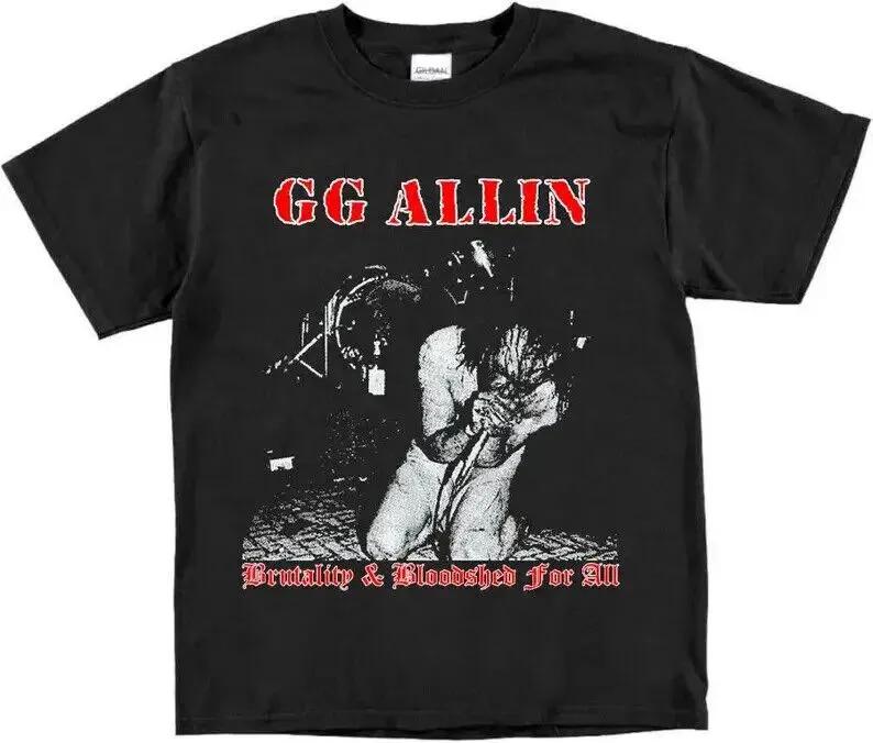 Unisex Short Sleeve Crew Neck Cotton T Shirt Gg Allin S