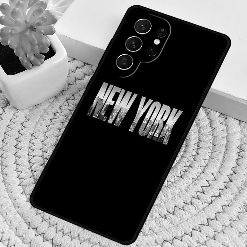 NEW YORK AMERICAN CITY Silicone Phone Case For Samsung Galaxy note 10 pro S26 S25 S24 S23 S22 S21 Plus S25Ultra Capa Cover
