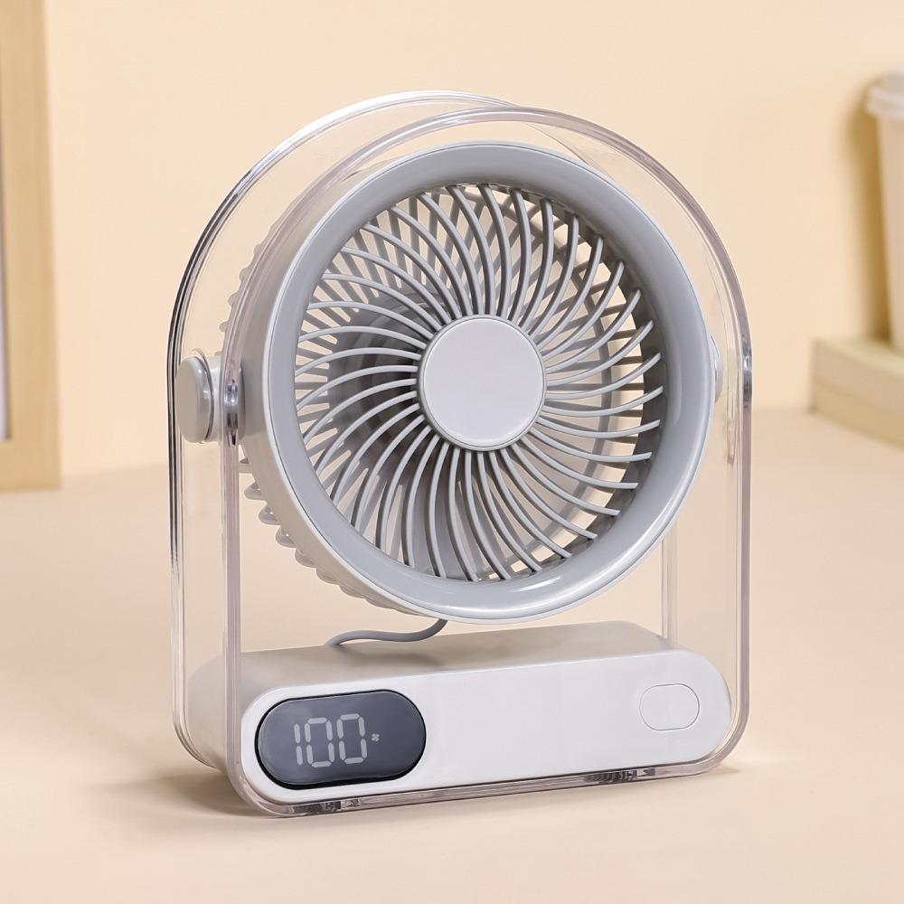 Silent USB Fan 5 Speed Mini Desk Cooling Fan Long Lasting Table Fan Home Office Use