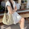 Chic Floral Corduroy Crossbody Bag For School And Casual Use Everyday Style