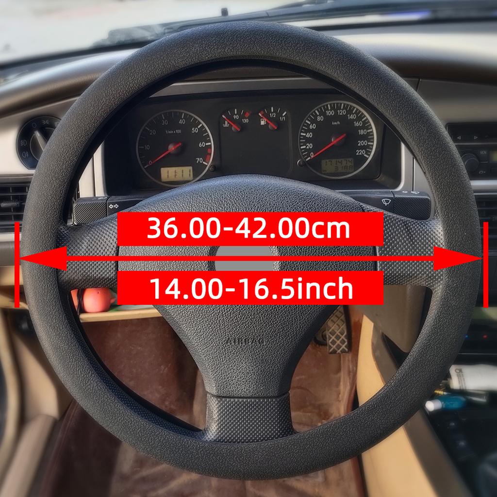 Automotive Silicone Steering Wheel Cover Universal Fashion Sweat Proof Anti Slip All Season Elastic Protective Cover Multi-color