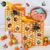 100Pcs Halloween Pumpkin Theme Stickers, Non-Repeating Vinyl Waterproof Holiday Party Stickers, Party Favor