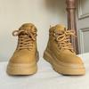 Martin boots new winter velvet outdoor rhubarb boots non-slip casual shoes thick-soled heightening boots