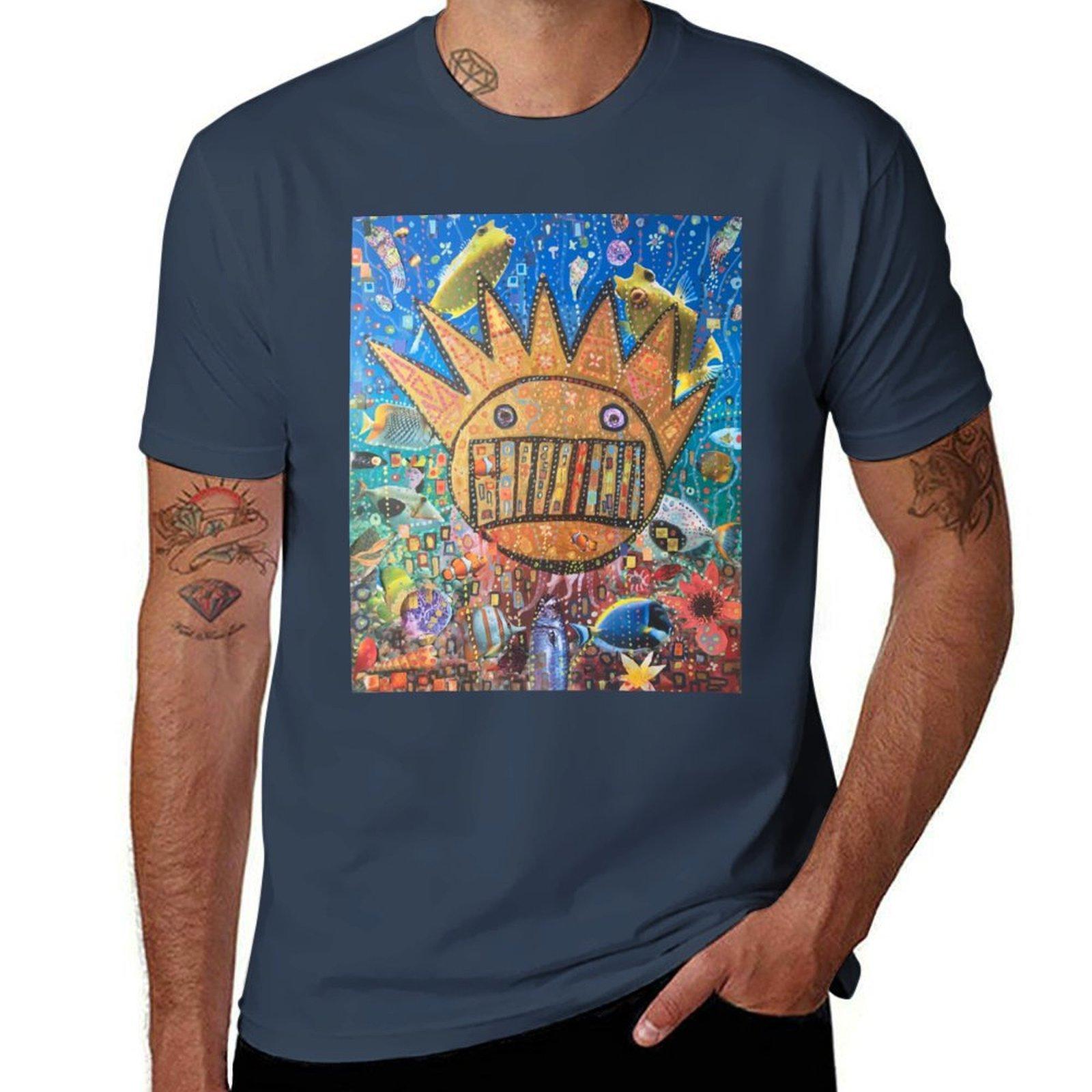BOOGNISH ART WEEN TShirt No Iron Casual Short Sleeve Top S