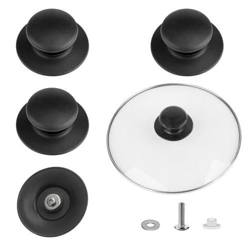 

Coollooda Pot Lid Knobs, Pack of 4, Handles, Pot Lid Parts, Pot Knobs, Plastic Pot Knobs/Lid Knobs, Handle Pot, Pan Pot Cover Grips, Pot Knobs, Lid Kn