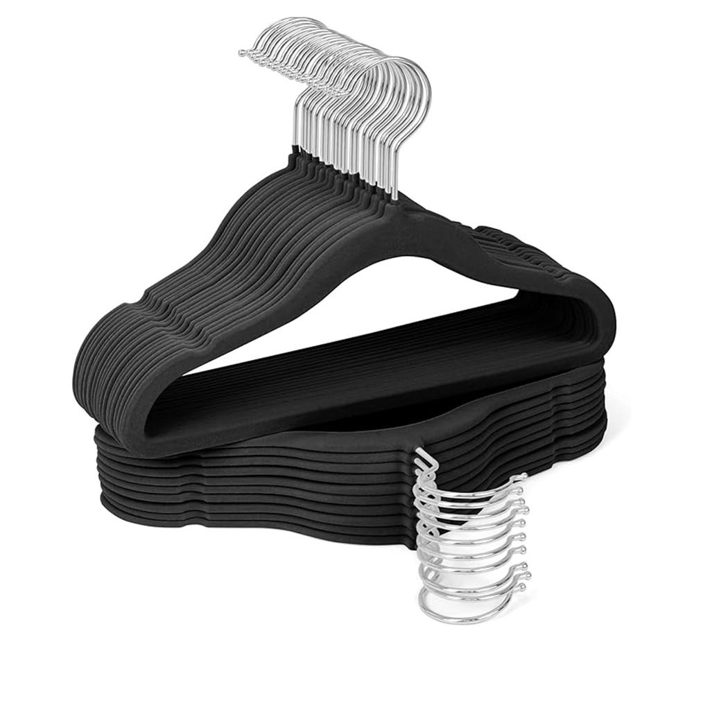 10/20Pcs Plastic Flocked Hangers, Children's Hangers, Non-Slip Shoulder-Protecting Small Hangers, Do Not Bulge, Do Not Damage Clothes