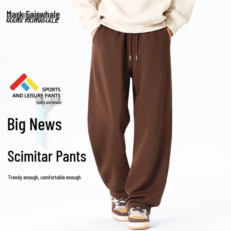 

Mark Fairwhale Men s Heavyweight Cotton Blade-Cut Straight-Leg Sweatpants 3XL