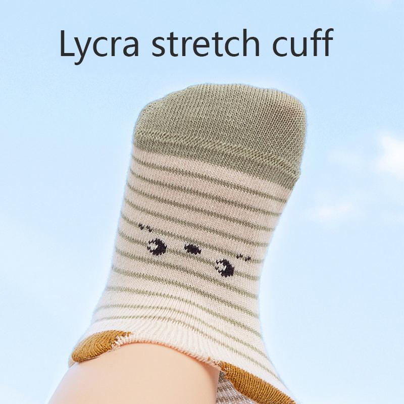 3/6 Pairs Non-Slip Baby Socks Pack Soft Cute Cartoon Newborn Socks With Ears Cotton Socks for Toddlers