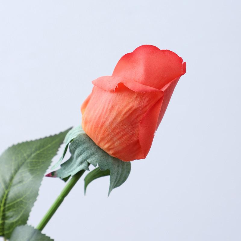 

1 шт. DIY домашний свадебный декор искусственные цветы одиночная ветка шелковая увлажняющая роза искусственный цветок розы оранжевый