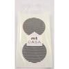 Masking Tape MT Casa Seal Sticker Round In Washi Lines Black