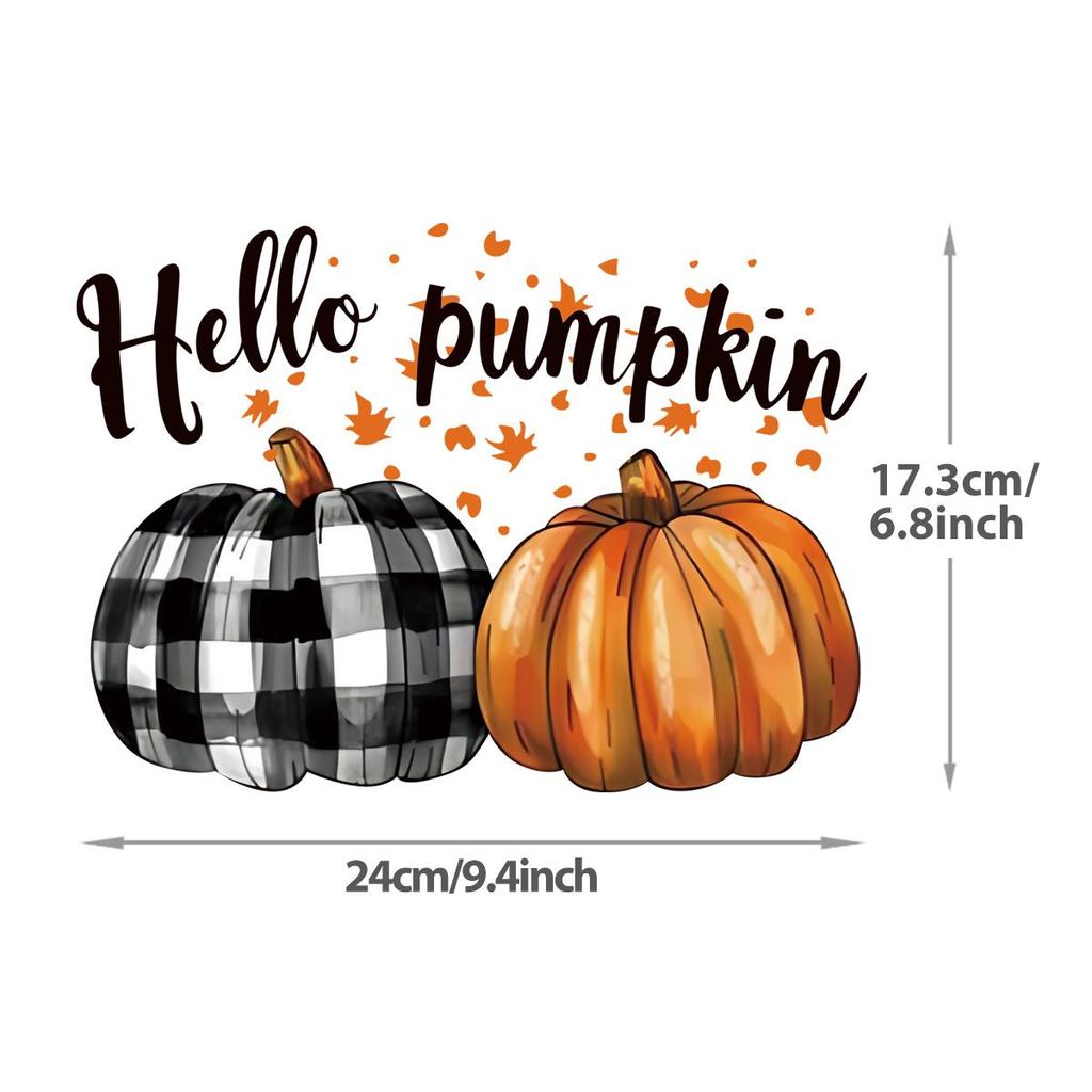 Pumpkin Day T-shirt Heat Patch, Heat-pressed Sweatshirt, Diy Clothing Patch, Easy-to-print Clothing Patch