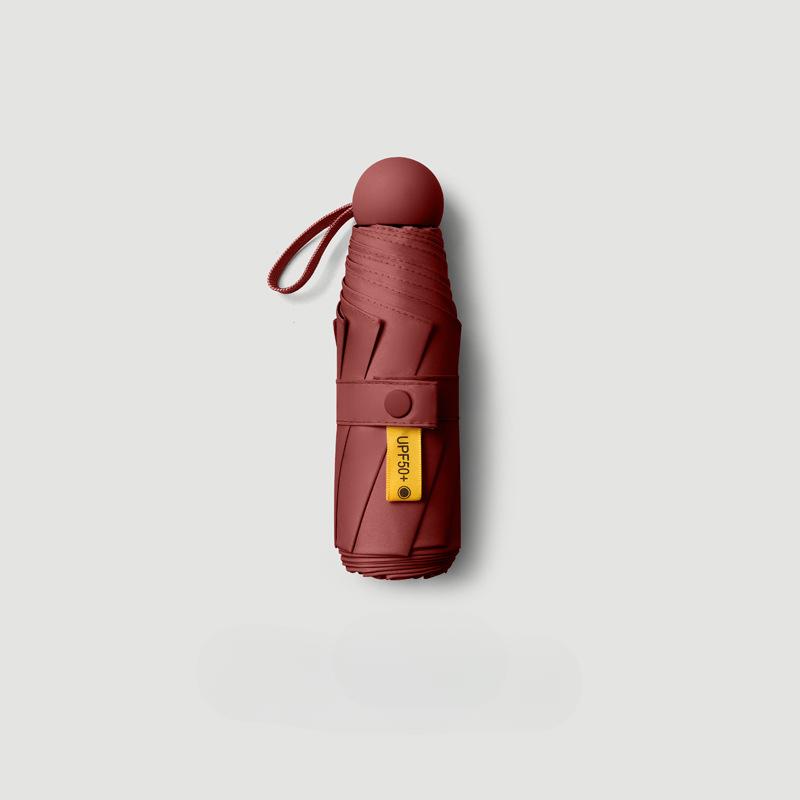 

Компактный складной мини-зонт от солнца – защита от ультрафиолета, легкий и портативный, двойное использование от солнца и дождя