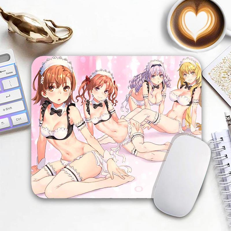 A Certain Magical I_Index Standard Anime Mouse Pad Edge Stitched Small Mousepad Gamer Travel MousePads Non-Slip Office Mousemat