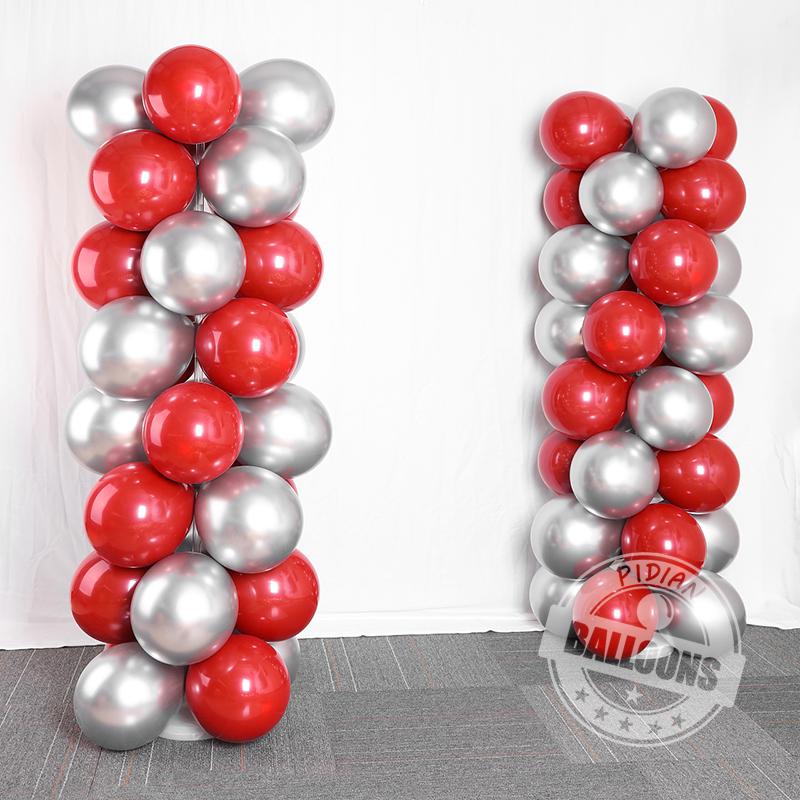 10/12Inch Double Layer Cherry Red Balloon Wedding Decoration Balloons Valentine'S Day Proposal Birthday Party Baby Shower Globos