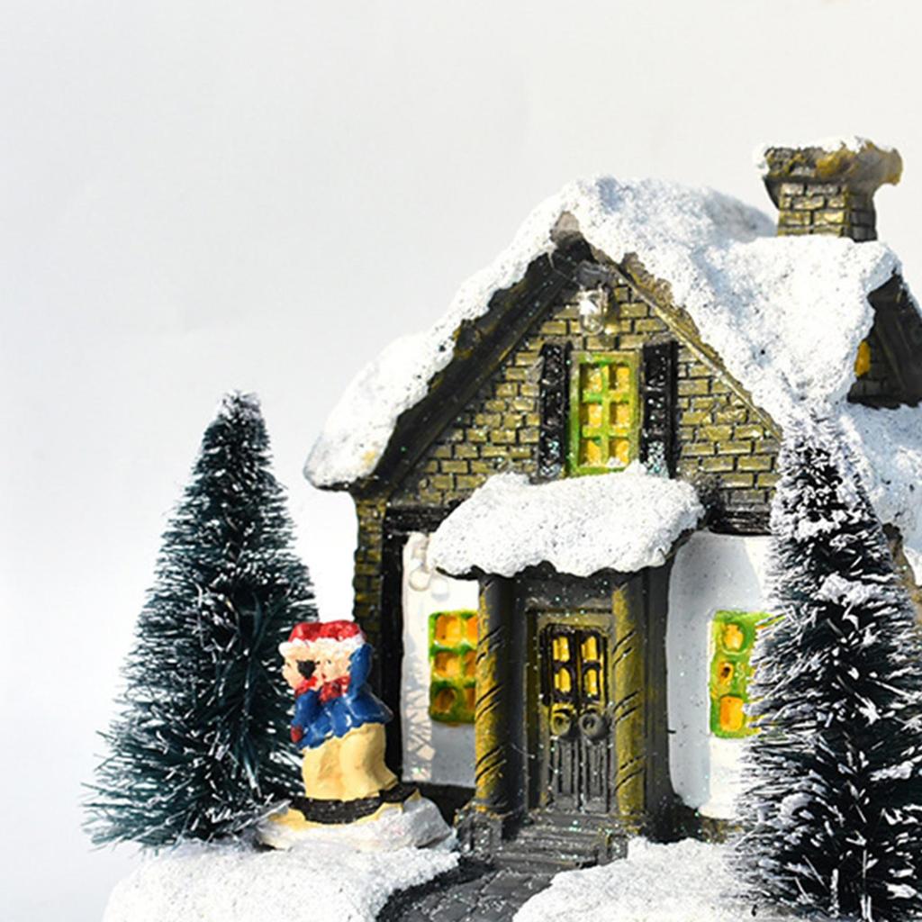 Room LED Snow Desktop Fairy Garden Snowy Decoration Collection