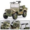 1:32 Willys Off-Road Military Alloy Model WWII Series with Lights, Sound & Opening Hood