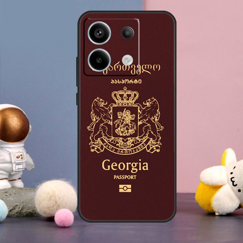Georgia Flag Case For Xiaomi Redmi 13C 12 12C 9C 10C Redmi Note 11 12 13 Pro 9 10 10S 11S 12S Back Cover