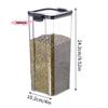 M-1Pc Airtight Plastic Food Storage Container Transparent Cereal Candy Jar With Lid Fridge Storage Box Kitchen