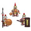 11pcs Ancient Chinese Hero Yue Fei General Military Armor Soldier Action Figures Building Block Sword Helmet DIY Brick Toy