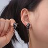 Cute Black Cat Ear Studs Sweet Cartoon Earrings Fashion Black Cat Earrings Spring Summer
