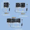 1Pcs Adjustable Angle Aquarium Chiller Fan Fish Tank Fan  for Fish Tank Fishbowl Aquatic Pet Cooling