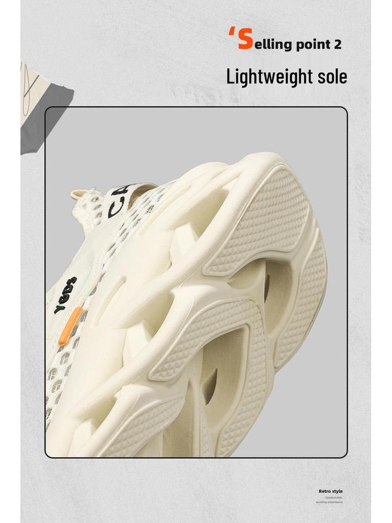 Mesh Breathable Men's Lightweight Summer Sandals: Hollow Out Casual Running Shoes