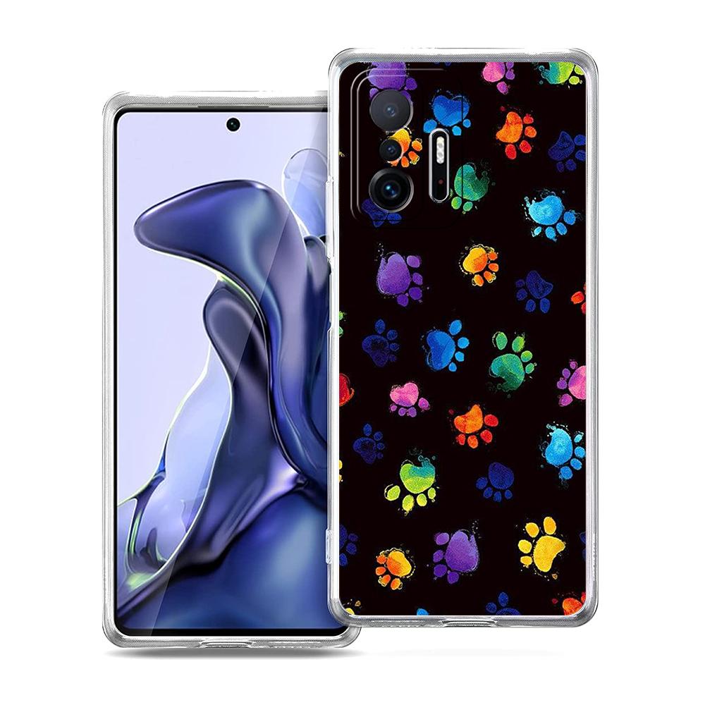 Dog Footprint Paw Cute Phone Case for Xiaomi Mi Poco F3 X3 X4 GT NFC M3 M4 11 Ultra 12 11X 11i Pro Lite 5G TPU Transparent Cover