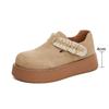 Fashion AIYUQI Women Spring Shoes Genuine Leather 2025 Spring New Platform Women's Loafers Suede Flat Retro Casual Shoes Women
