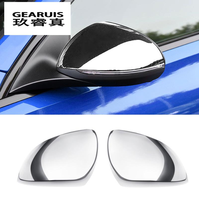 Car Styling Carbon Fiber for Mercedes Benz C Class W206 2022 C200 C300 C260 Rearview Mirror Frame Cover Sticker Trim