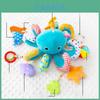 Baby Toy Car Mirror With Soft Plush Characters For Newborns And Infants