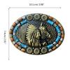 Western Horse Pattern Belt Buckles Detachable Creative Unisex Buckles Belt for Western Themed Parties