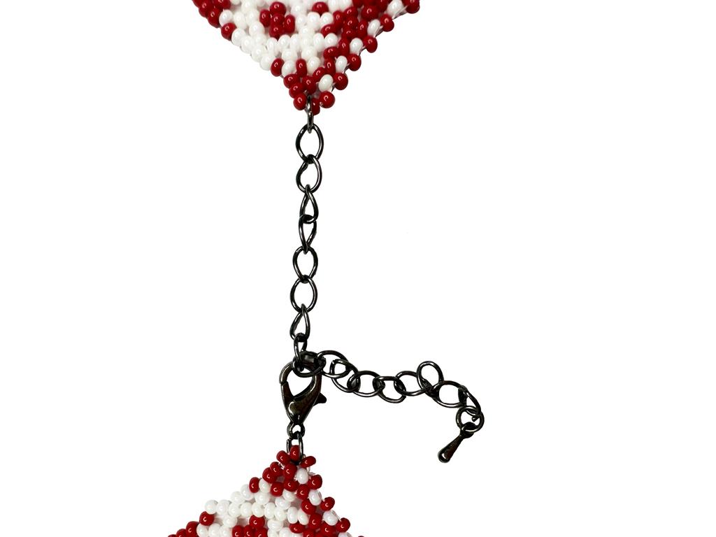 Tradycyjny ukraiński silyanka z paciorkami HatynkaUA Naszyjnik wykonany ręcznie (SUN999_53)