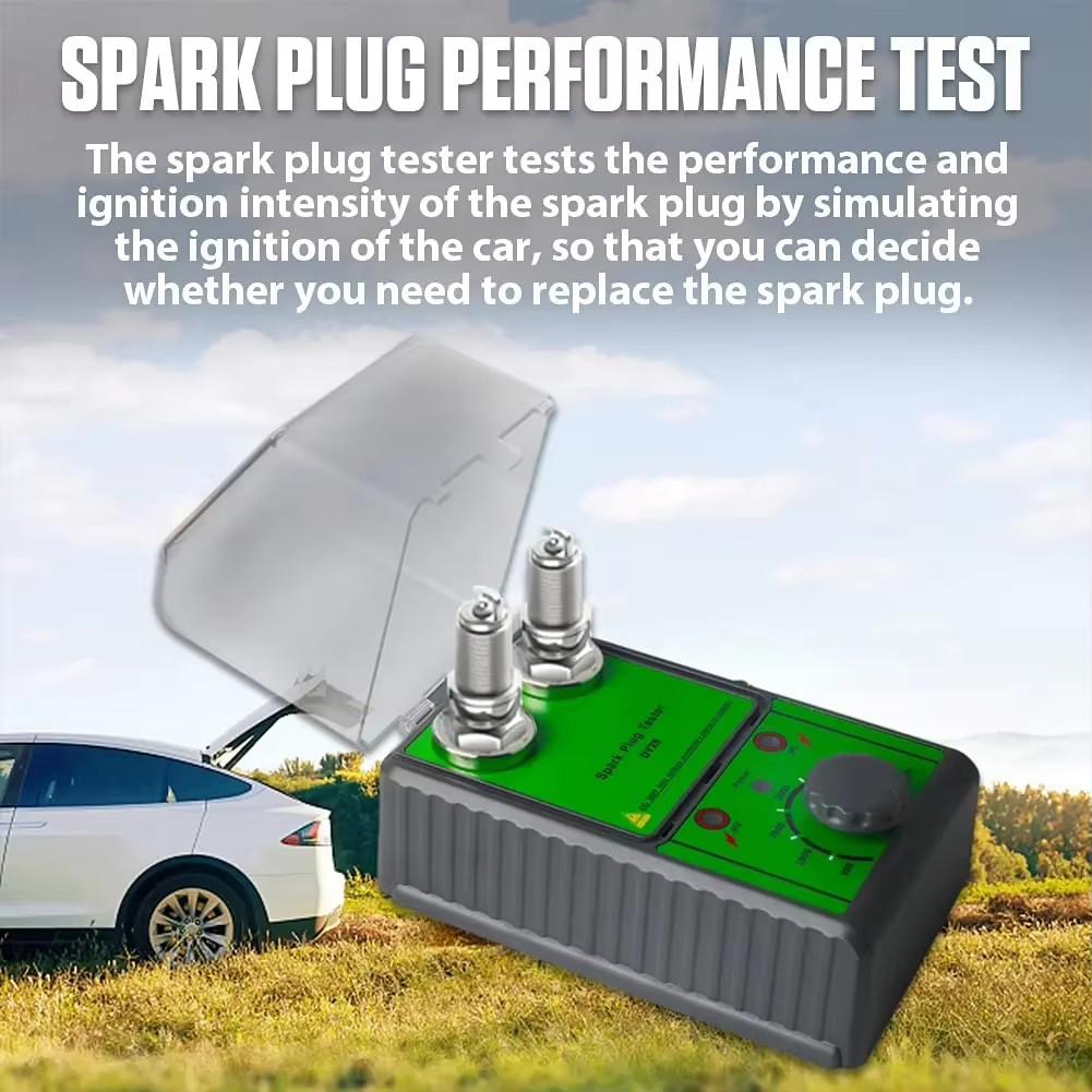 Automotive Spark Plug Tester With Adjustable Two-pin Socket For Most 12V Gasoline Vehicle Spark Plugs Tester