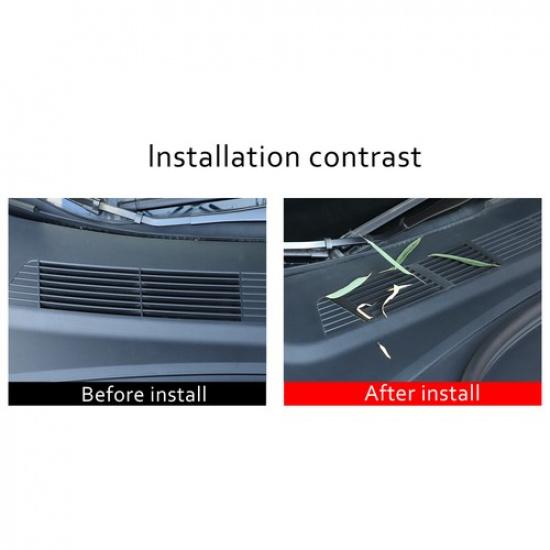 ABS Engine Hood Ect Net Cover Decor Trim For Tesla Model 3 23+