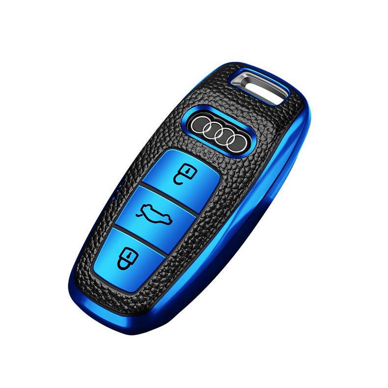 A6L Soft Rubber Key Case for A8L, A7, A5, A4L, Q5 Smart Keys