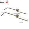 Haoye 5 Pcs Dia 4mm Length 145mm Metal Springs Rod Landing Gear Front Wheel For RC Airplane Model Parts Accessory