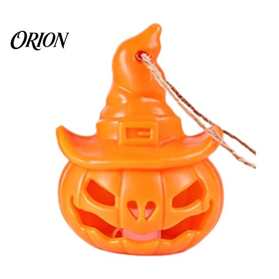 Soft Glow Night Light Halloween Witch Hat Pumpkin Lamp, Bat Skull Hollow LED Safe Flameless Candle Lamp for Party, Spooky Tabletop Decor Haunted House