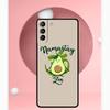 Avocado Yoga Lustiges Muster Hülle Für Samsung Galaxy S25 Ultra S21 S22 S23 S24 Ultra S9 S10 S20 Plus S25 FE Abdeckung Funda