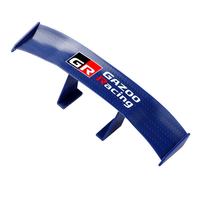 1Pcs Carbon Fiber Car Mini Rear Spoiler Mini Small Wing Model Decoration for Toyota TRD GR RAV4 Avensis Yaris Levin Reiz Crown Vios